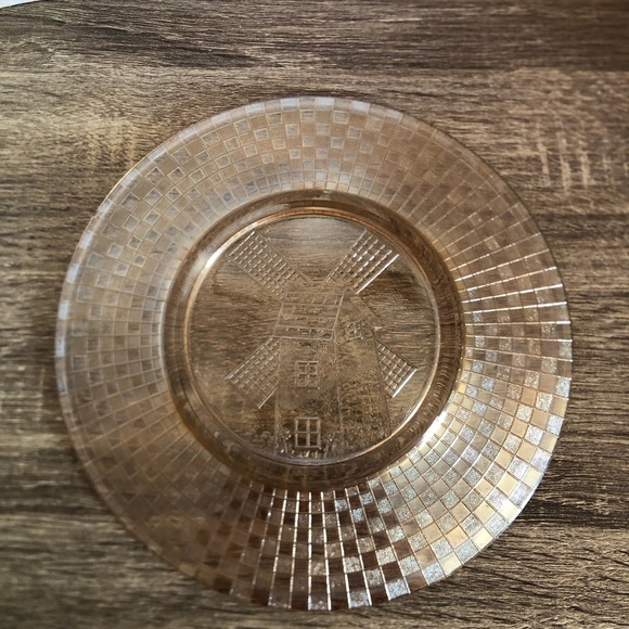 Vtg Hazel Atlas Windmill Marigold Plate - Picture 3 of 10